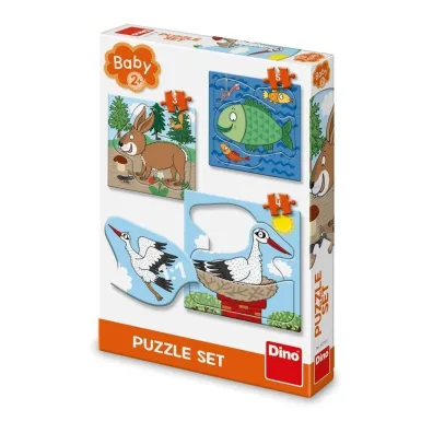 Puzzle Baby Zwierz�ta: Gdzie �yj� 3-5el Dino Toys