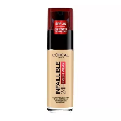 LOreal Paris Infallible 24H Fresh Wear Foundation d�ugotrwa�y podk�ad do twarzy 200 Golden Sand 30 ml