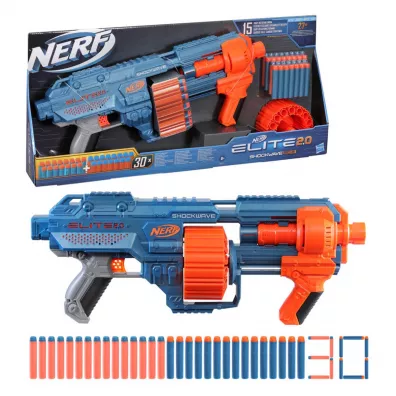 Elite 2.0 Shockwave RD 15, pistolety i wyrzutnie Hasbro