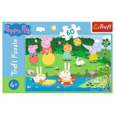 Puzzle 60 el. Wakacyjna zabawa. Peppa Pig Trefl