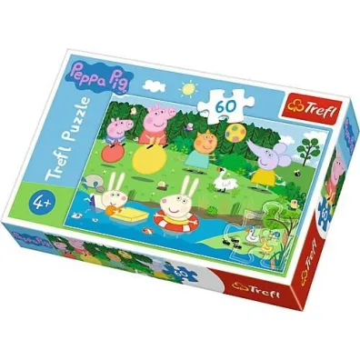 Puzzle 60 el. Wakacyjna zabawa. Peppa Pig Trefl