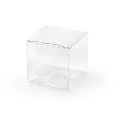 PartyDeco Pude�eczka kwadratowe transparentne 5x5x5 cm