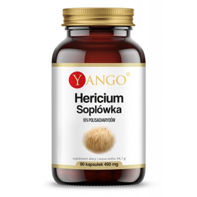 Yango Hericium - Soplówka - ekstrakt 10% polisacharydów Suplement diety 90 kaps.