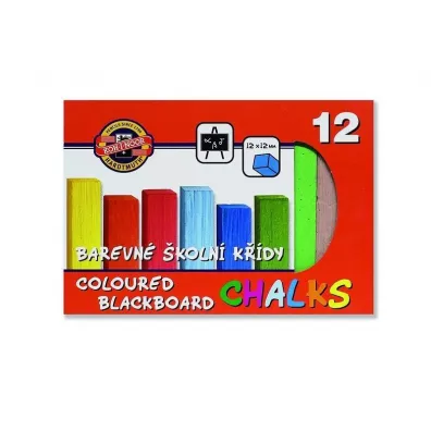 Koh-I-Noor Kreda kolorowa do tablic 12 kolor�w 12 szt.