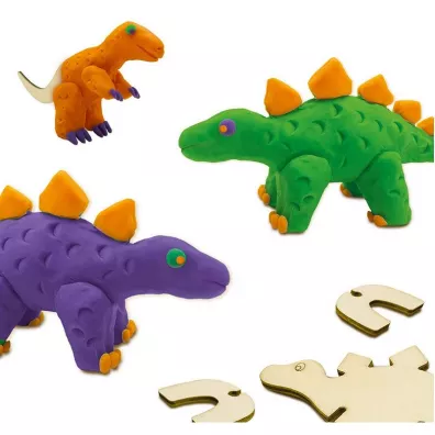 Ciasto masa Drewniane dinozaury Ses Creative