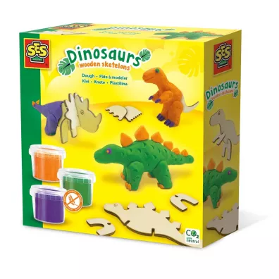Ciasto masa Drewniane dinozaury Ses Creative