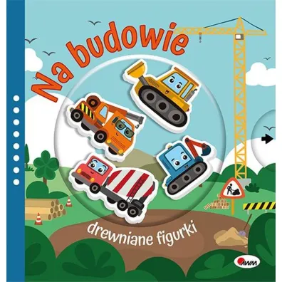 Na budowie. Drewniane figurki