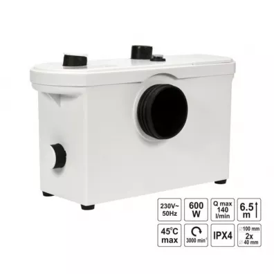 Toya Fala pompa wc 600w z rozdrabniaczem