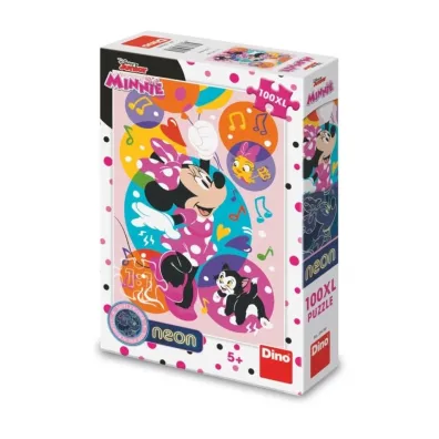 Puzzle 100 el. XL �wiec�ce w ciemno�ci Myszka Minnie Dino Toys
