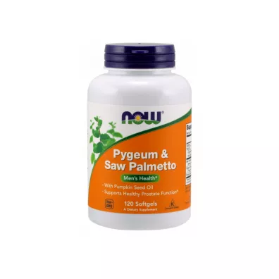 Now Foods Pygeum (�liwa Afryka�ska) & Saw Palmetto (Palma Sabalowa) Suplement diety 120 kaps.