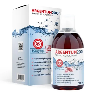 Argentum200 Srebro Koloidalne 50ppm tonik