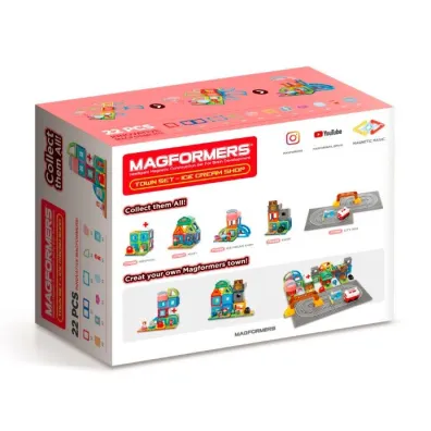 Magformers Town Set - lodziarnia 22el