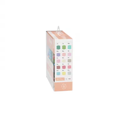 Mini Waffle Pastel 140 elementw