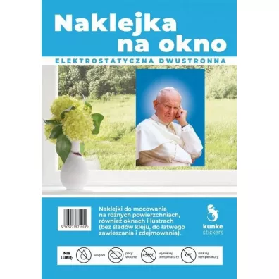 Kunke Naklejka na okno Jan Pawe� II A3
