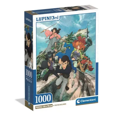 Puzzle 1000 el. Compact Lupin III Clementoni