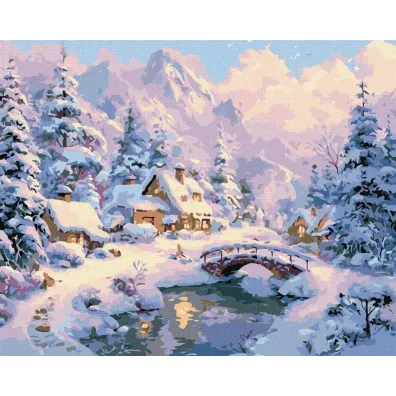 Ideyka Malowanie po numerach - Zimowy spok�j 40x50cm