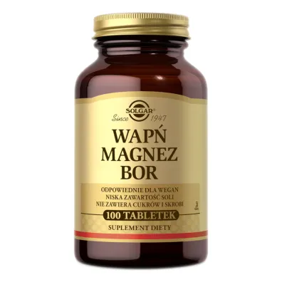 Solgar Wap� Magnez Bor - suplement diety 100 tab.