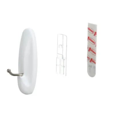 3M Haki wielokrotnego u�ytku Command �rednie z metalowym uchwytem bia�e 2 szt.