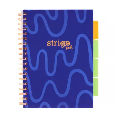 Koozeszyt Strigo B5 Project Book Neon granatowy w lini