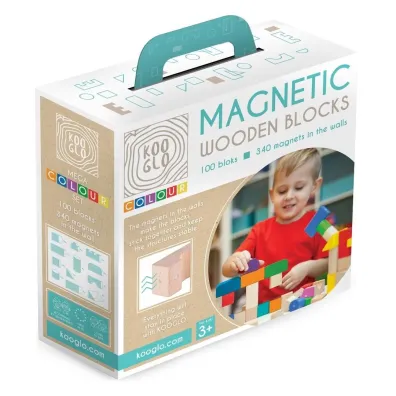 Klocki drewniane Mega Colour 100 szt