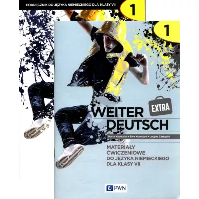 Pakiet Weiter Deutsch Extra 1. Podr�cznik i materia�y �wiczeniowe do j�zyka niemieckiego dla klasy 7 - Ewa Krawczyk, Lucyna Zast�pi�o, Marta Kozubska