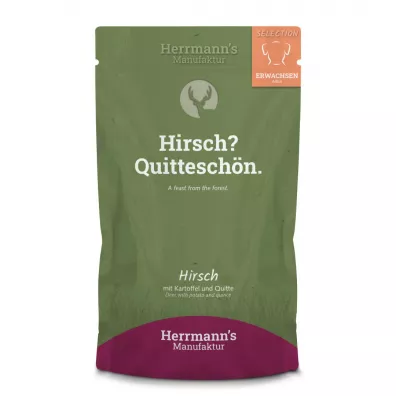 Herrmanns Manufaktur Selection Dog Hirsch - jele z pigw 150 g