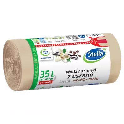 Stella Worki na �mieci z uszami - zapach vanilla latte 35L 24 szt.