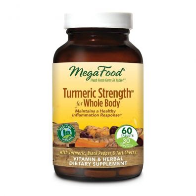 Mega Food Kurkuma Suplement diety Turmeric Strength For Whole Body 60 tab.