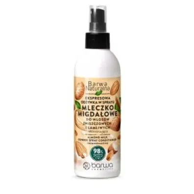 Barwa Naturalna Mleczko Migda�owe Ekspresowa Od�ywka w sprayu do w�os�w zniszczonych i �amliwych 200 ml