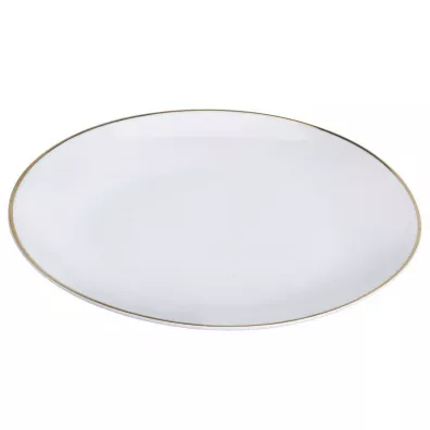 Siaki Collection Talerz porcelanowy ze z�otym rantem 20cm