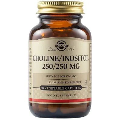Solgar Cholina/Inositol 250 mg suplement diety 50 kaps.