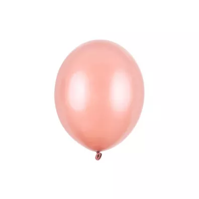PartyDeco Balony Strong Metallic Rose Gold 30cm