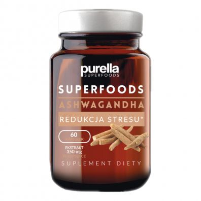 Purella Superfoods Ashwagandha Suplement diety 60 kaps.
