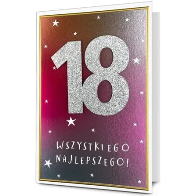 Pan Dragon Karnet B6 Urodziny Osiemnastka