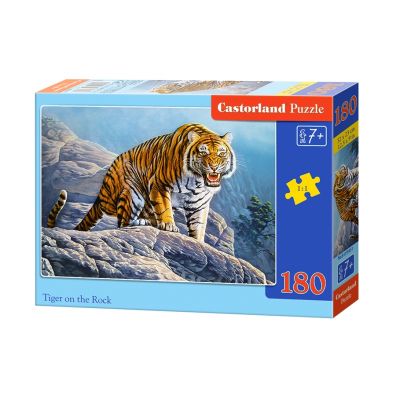 Puzzle 180 el. Tygrys na skale Castorland
