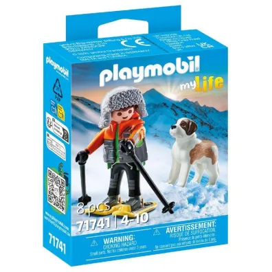 Playmobil My Life Narciarz z bernardynem 71741