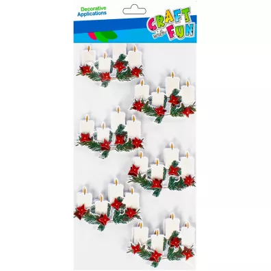 Craft with Fun Naklejki Bo�e Narodzenie 3D �wiece
