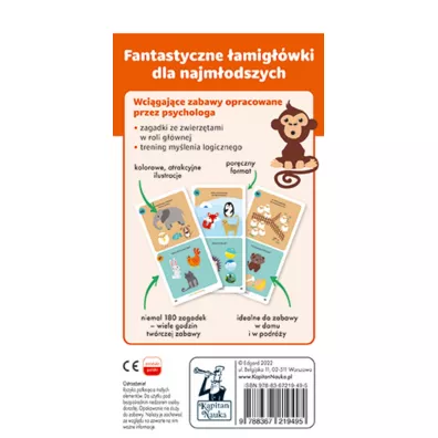 Kapitan Nauka. Re, re, kum, kum. Zagadki obrazkowe 2-3 lata