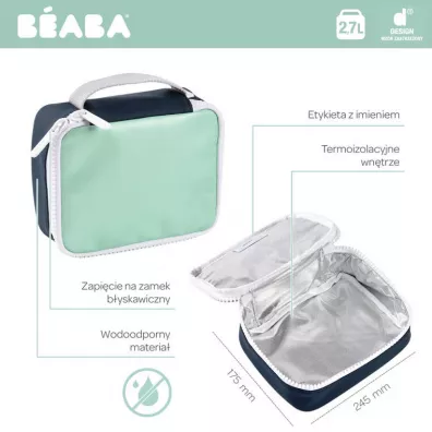 Beaba Torba izotermiczna na przekski Faro Matcha latte