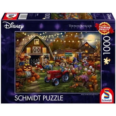 Puzzle PQ 1000 el. Myszka Miki & Minnie Festiwal dyni Schmidt