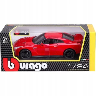 Bburago model nissan gt-r 2017 red 1:24