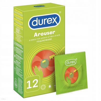 Durex prezerwatywy Arouser prążkowane 12 szt.
