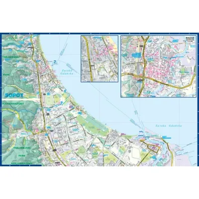 Gda�sk Sopot plan miasta 1:26 000 laminat midi 2023