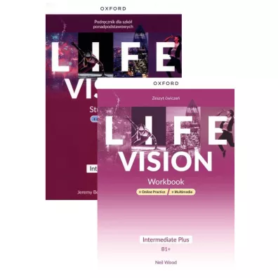 Pakiet: Life Vision. Intermediate Plus. Podrcznik + Zeszyt wicze + Podrcznik w wersji cyfrowej + multimedia - Neil Wood, Jeremy  Bowell, Weronika Salandyk