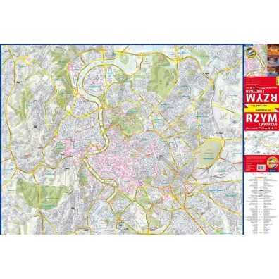Rzym i Watykan mapa samochodowa 1:12 000 papier 2024