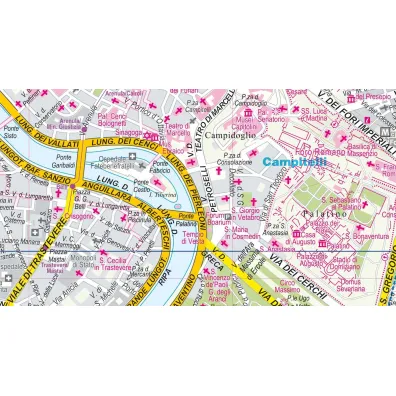 Rzym i Watykan mapa samochodowa 1:12 000 papier 2024