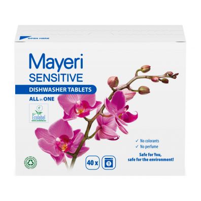 Mayeri Sensitive Tabletki do zmywarki All-In-One 40 szt.
