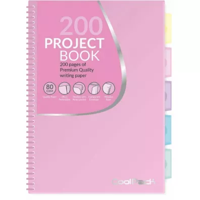 CoolPack Ko�ozeszyt A4 PP Pastel Pink kratka 100 kartek