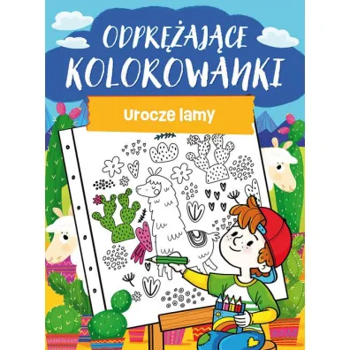 Odpr�aj�ce kolorowanki. Urocze lamy