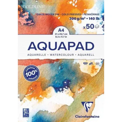 Clairefontaine Blok A4 akwarelowy aquapad 300g 50ark